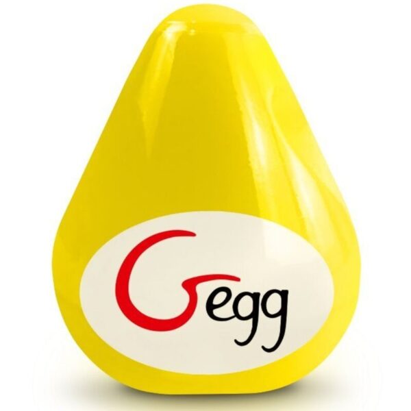 G-vibe - huevo masturbador texturado reutilizable amarillo
