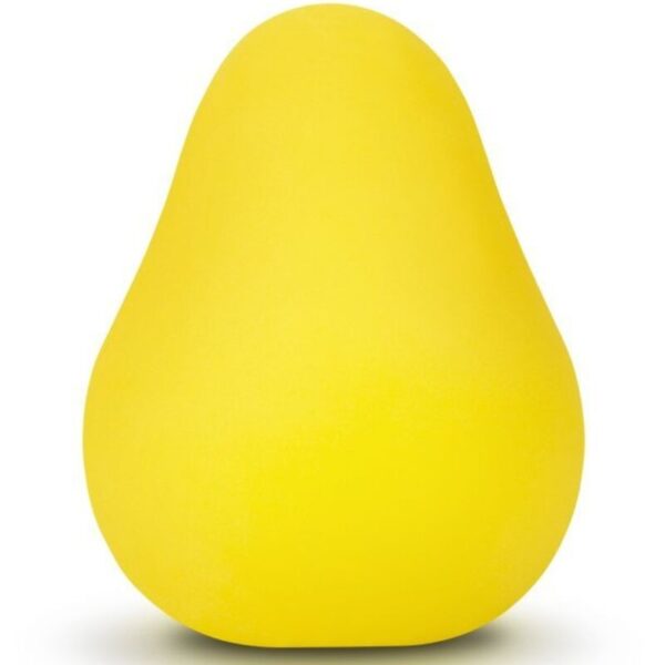 G-vibe - huevo masturbador texturado reutilizable amarillo