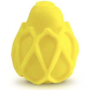 G-vibe - huevo masturbador texturado reutilizable amarillo