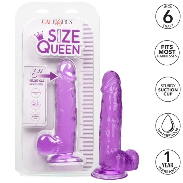 Calexotics - size queen dildo lila 15.3 cm