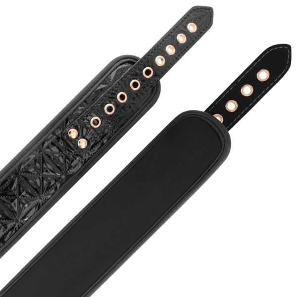 Begme - black edition collar con cadenas y pinzas pezones con forro de neopreno
