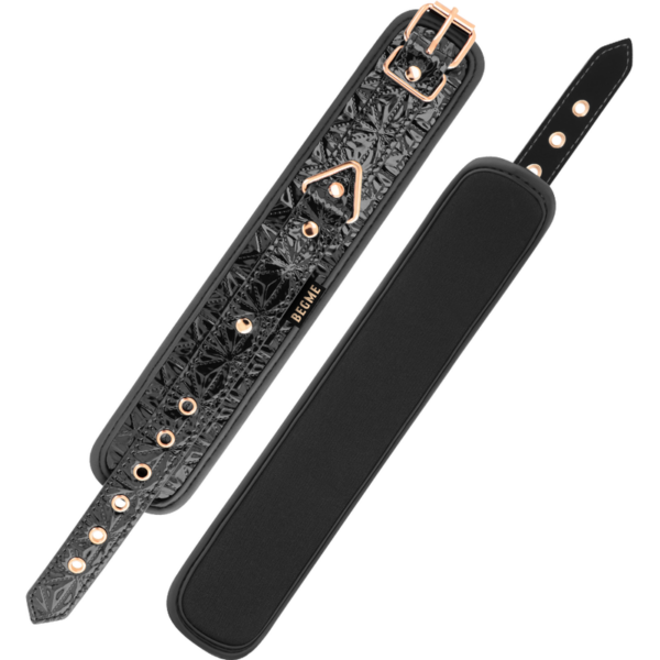 Begme - black edition esposas para tobillos con forro de neopreno