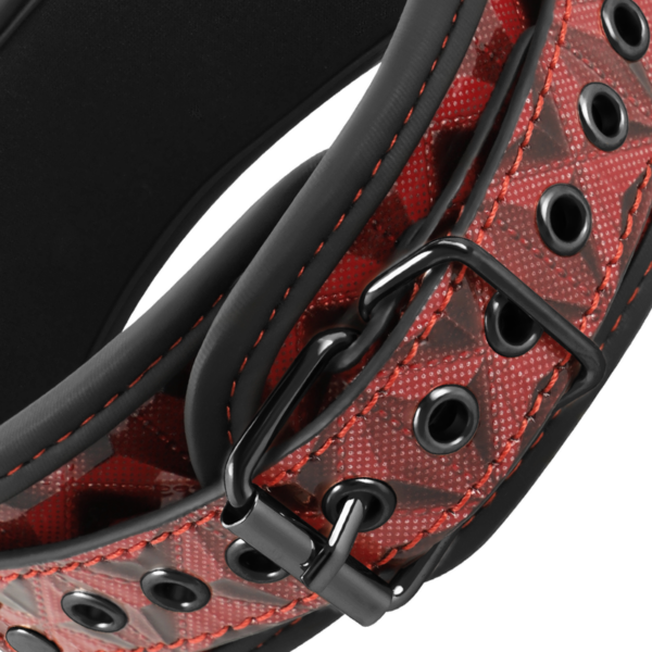 Begme - red edition collar cuero vegano con forro de neopreno