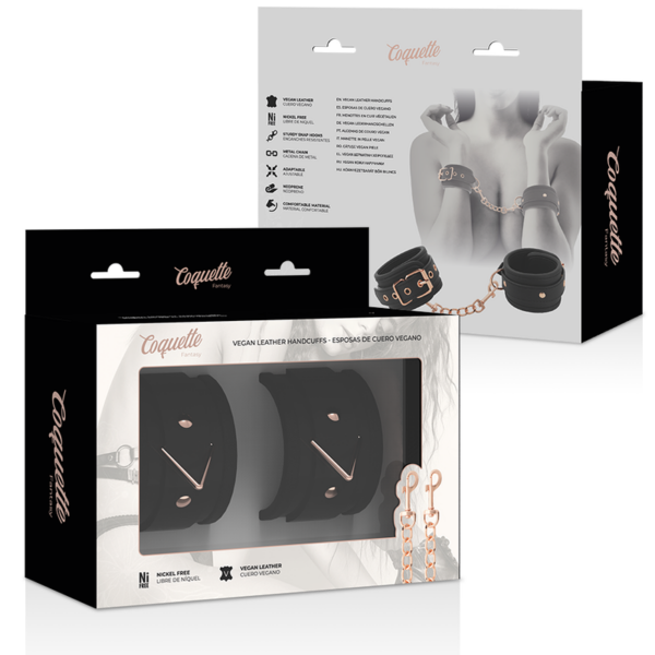 Coquette chic desire - fantasy esposas para manos cuero vegano con forro de nopreno