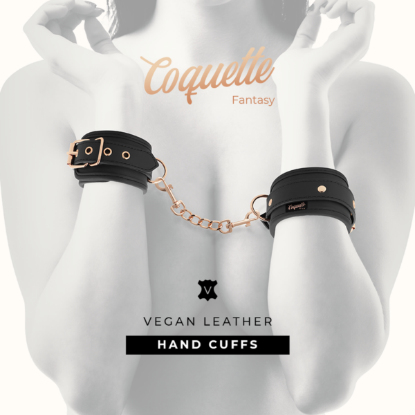 Coquette chic desire - fantasy esposas para manos cuero vegano con forro de nopreno
