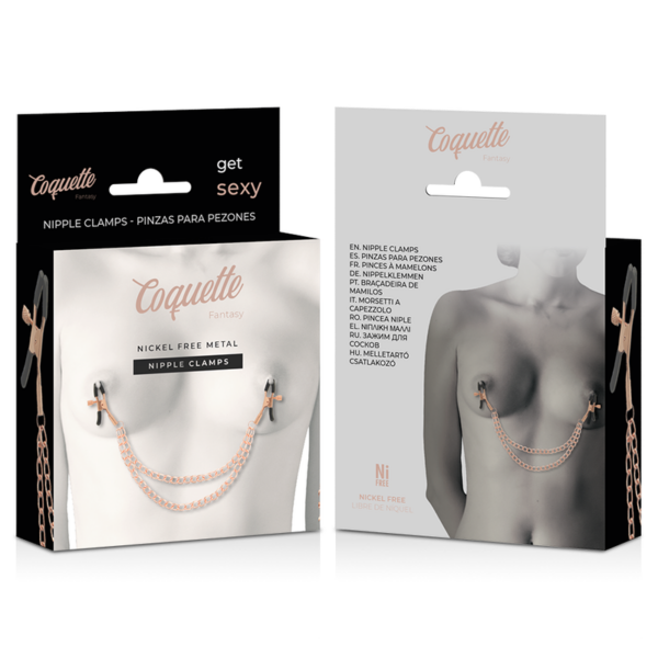 Coquette chic desire - fantasy pinzas metalicas pezones con cadena
