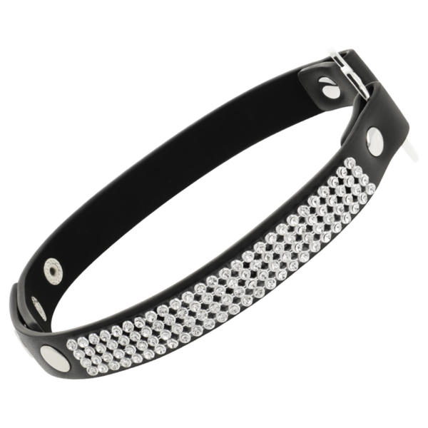 Coquette chic desire - choker cuero vegano corazon