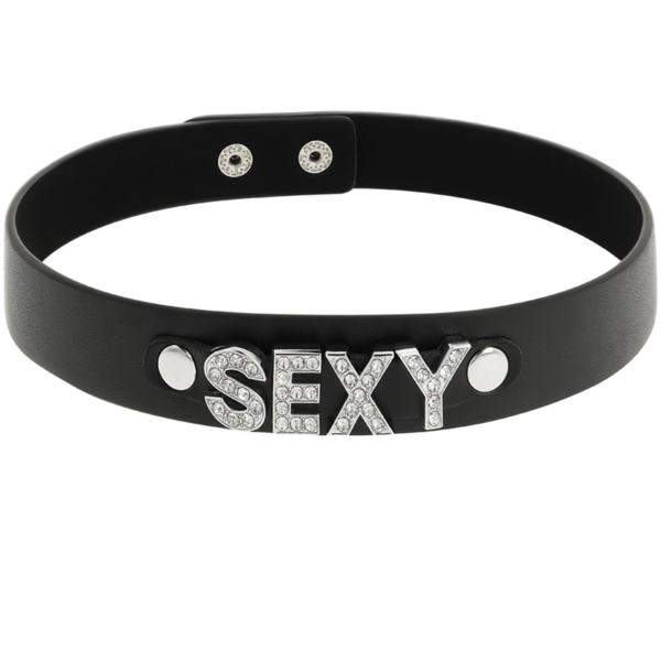 Coquette chic desire - choker cuero vegano sexy
