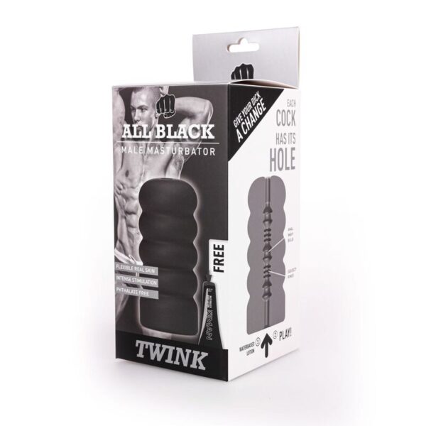 All black - masturbador twink
