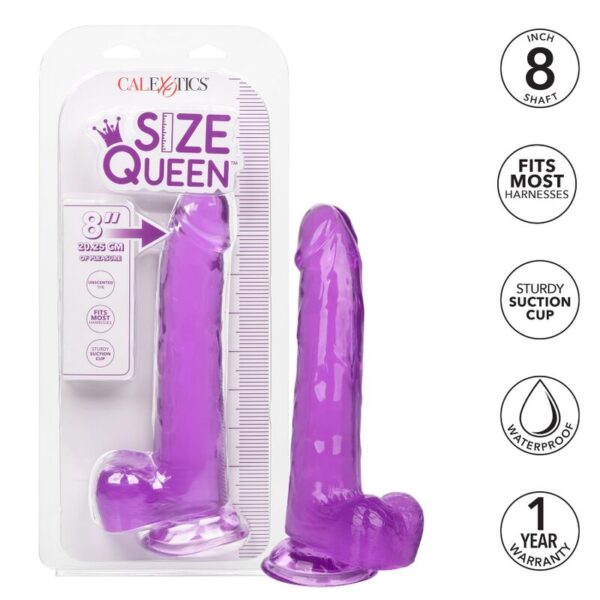 Calexotics - size queen dildo lila 20.3 cm