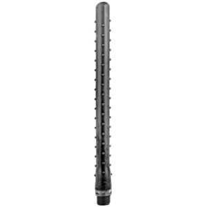 All black - ridged ducha anal silicona 27 cm