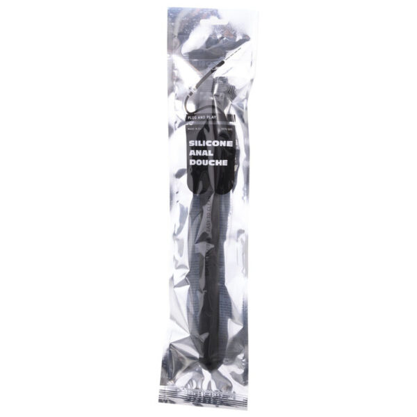 All black - ridged ducha anal silicona 27 cm