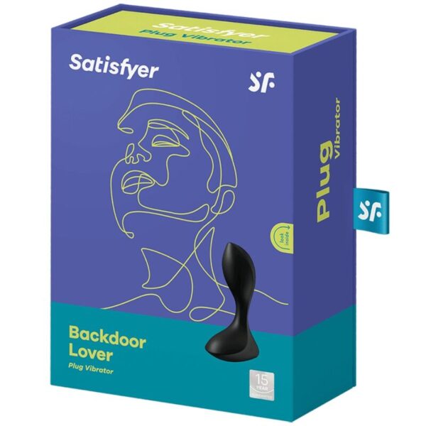 Satisfyer - backdoor lover plug anal vibrador negro
