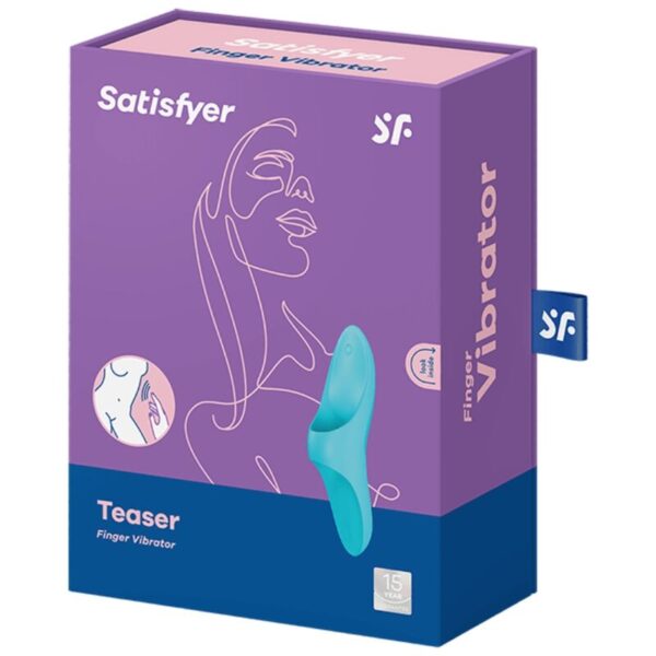 Satisfyer - teaser dedal vibrador azul light