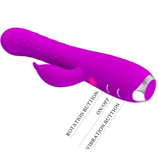 Pretty love - molly vibrador con rotacion recargable
