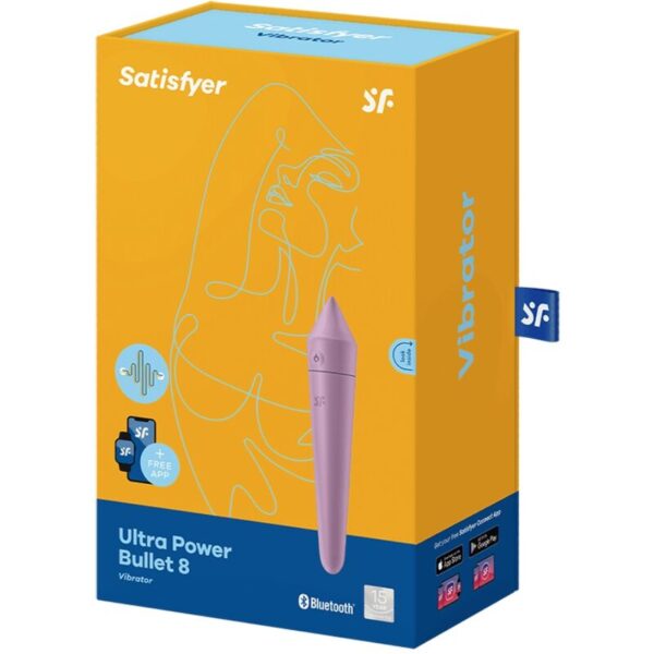 Satisfyer - ultra power bullet 8 bala vibradora lila