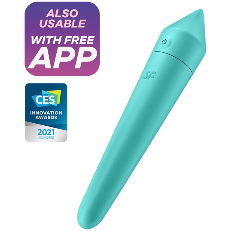 Satisfyer - ultra power bullet 8 bala vibradora turquesa
