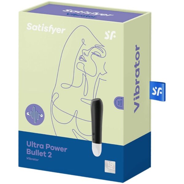 Satisfyer - ultra power bullet 2 bala vibradora negra