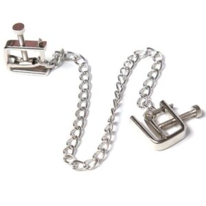 Ohmama fetish - pinzas metalicas tornillo con cadena