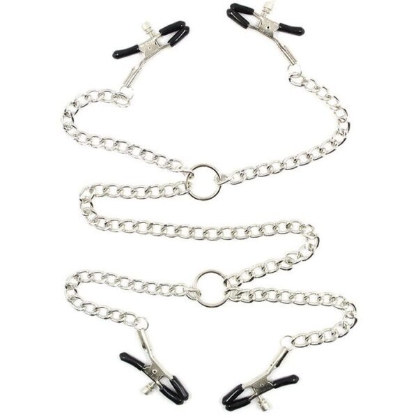 Ohmama fetish - 4 pinzas pezones con cadenas