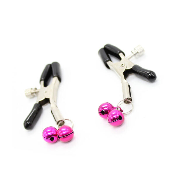 Ohmama fetish - pinzas pezones con cascabel rosa