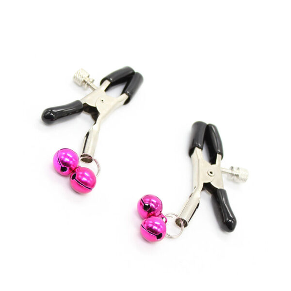 Ohmama fetish - pinzas pezones con cascabel rosa