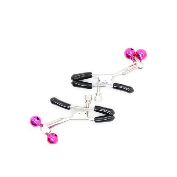 Ohmama fetish - pinzas pezones con cascabel rosa