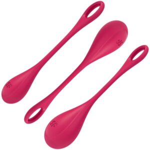 Satisfyer - yoni power 1 kit de entrenamiento rojo