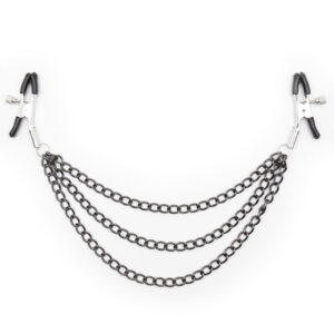 Ohmama fetish - pinzas pezones con cadenas negras