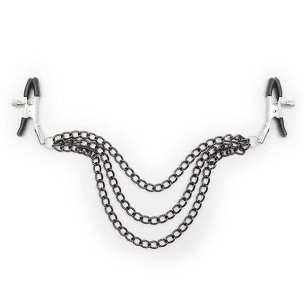 Ohmama fetish - pinzas pezones con cadenas negras