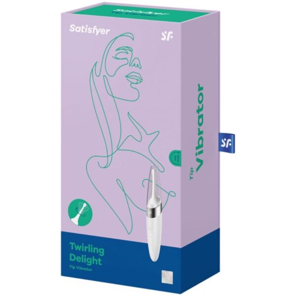 Satisfyer - twirling delight estimulador clitoris blanco