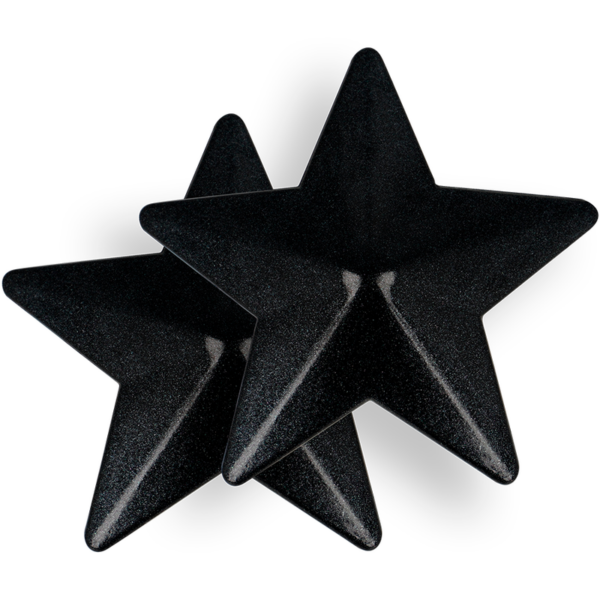 Coquette chic desire - cubre pezones metal estrellas negras