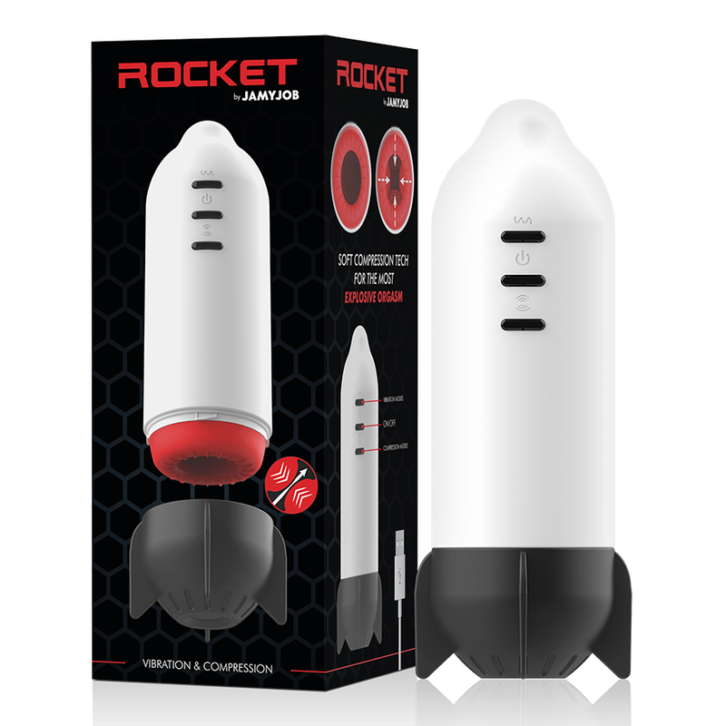 Jamyjob - rocket masturbador tecnologÍa soft compression y vibracion