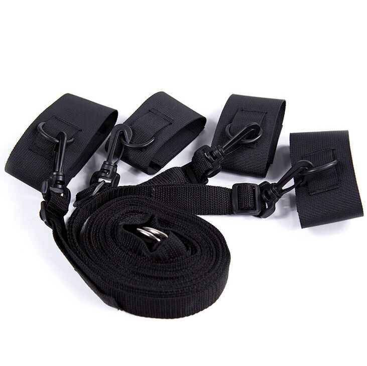 Ohmama fetish - restriccion bondage cama nylon y velcros