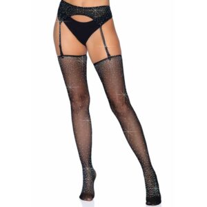 Leg avenue - medias brillantes con liguero talla unica