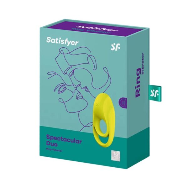 Satisfyer - spectacular duo anillo vibrador amarillo