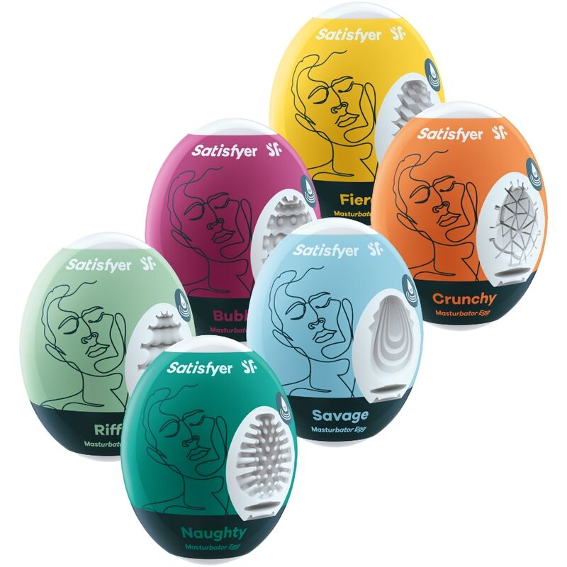 Satisfyer - huevos masturbadores pack 6 unidades