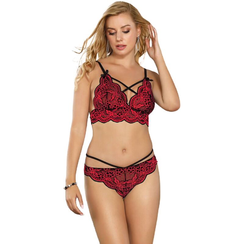 Subblime - set dos piezas top y panties encaje s/m