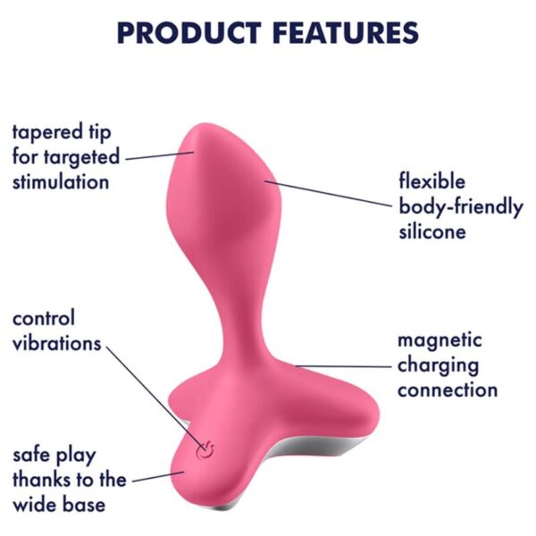 Satisfyer - game changer plug vibrador rosa