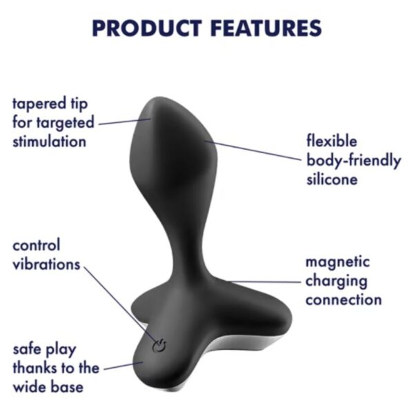Satisfyer - game changer plug vibrador negro