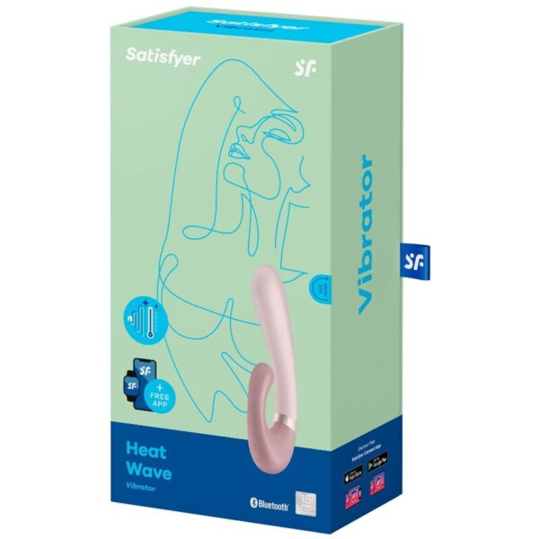 Satisfyer - heat wave vibrador app rosa