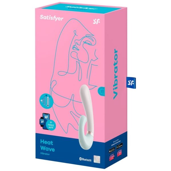 Satisfyer - heat wave vibrador app blanco