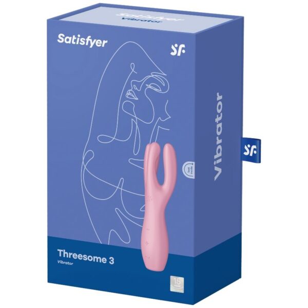 Satisfyer - threesome 3 vibrador rosa