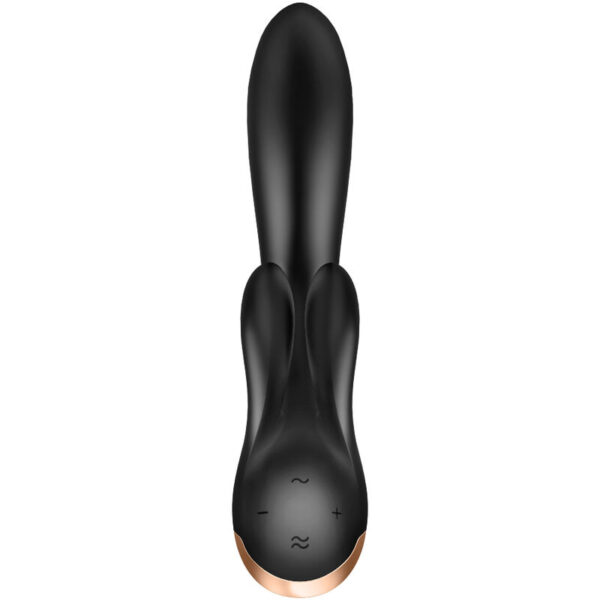 Satisfyer - double flex vibrador app negro