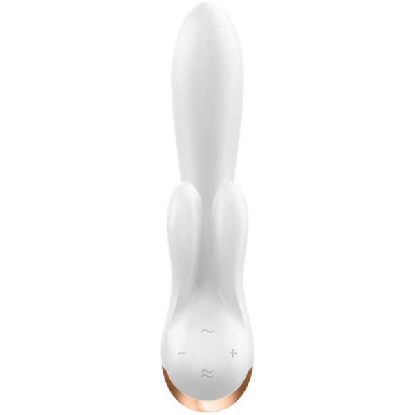 Satisfyer - double flex vibrador app blanco