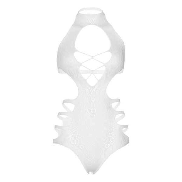 Leg avenue - body de encajes talla unica - blanco