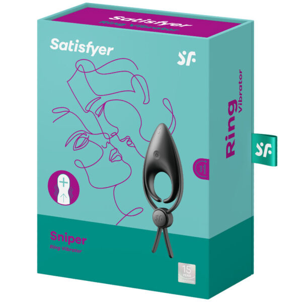 Satisfyer - sniper anillo vibrador negro