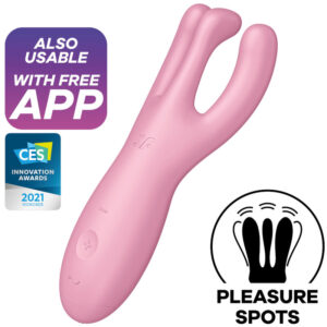 Satisfyer - threesome 4 vibrador app rosa