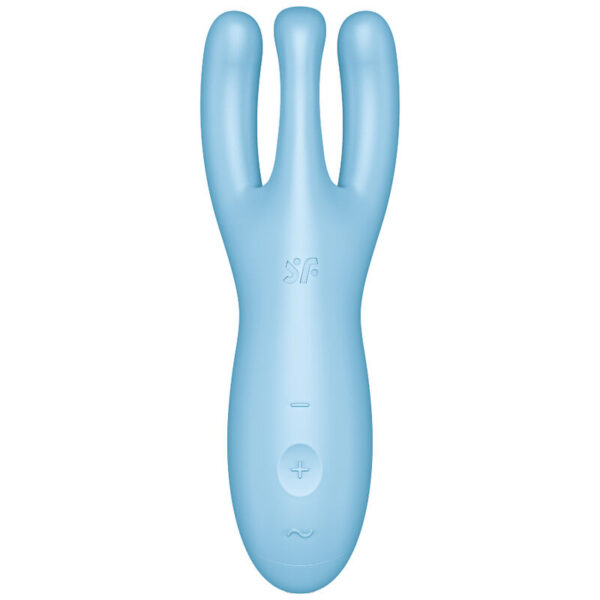 Satisfyer - threesome 4 vibrador app azul