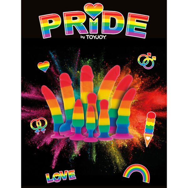 Pride - dildo bandera lgbt 19 cm
